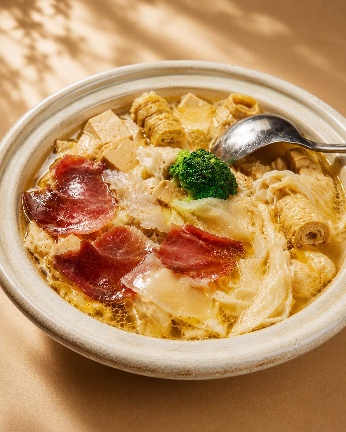 火腿炖腐竹